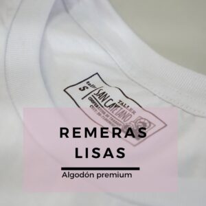 REMERAS LISAS DE ALGODÓN